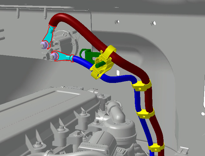 Cummins ISC Engine Grid Heater Relay View